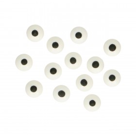 Захарна декорация - "Очи 1см" - 64 броя